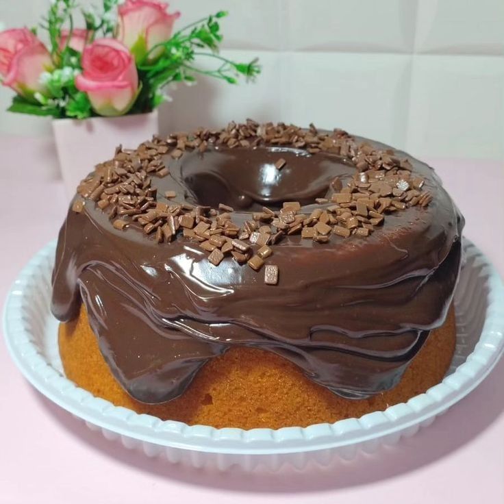 Bolo de Cenoura com Chocolate