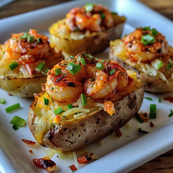 Batata Gratinada com Camarão